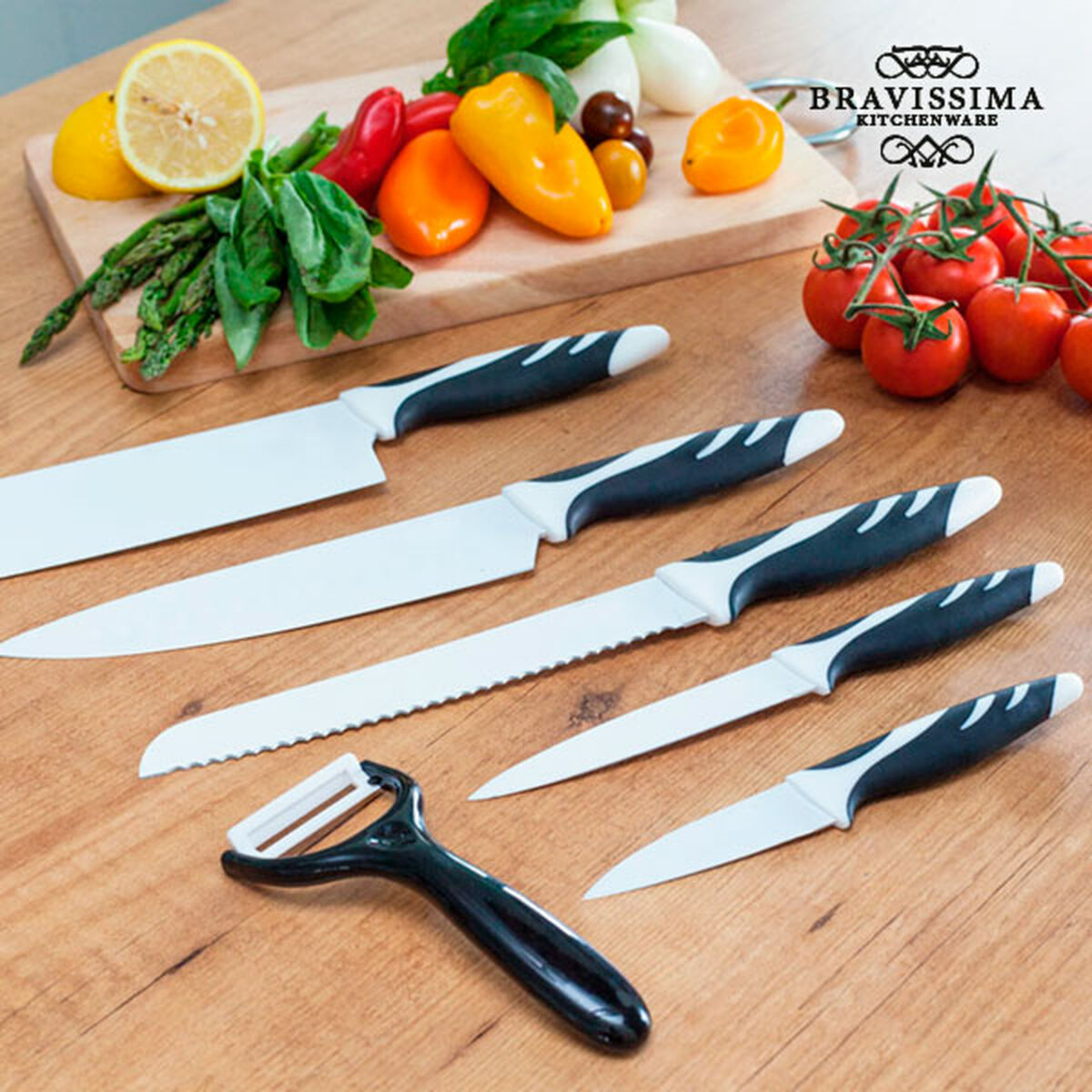 Zestaw noży Bravissima Kitchen Swiss Chef (6 szt.)