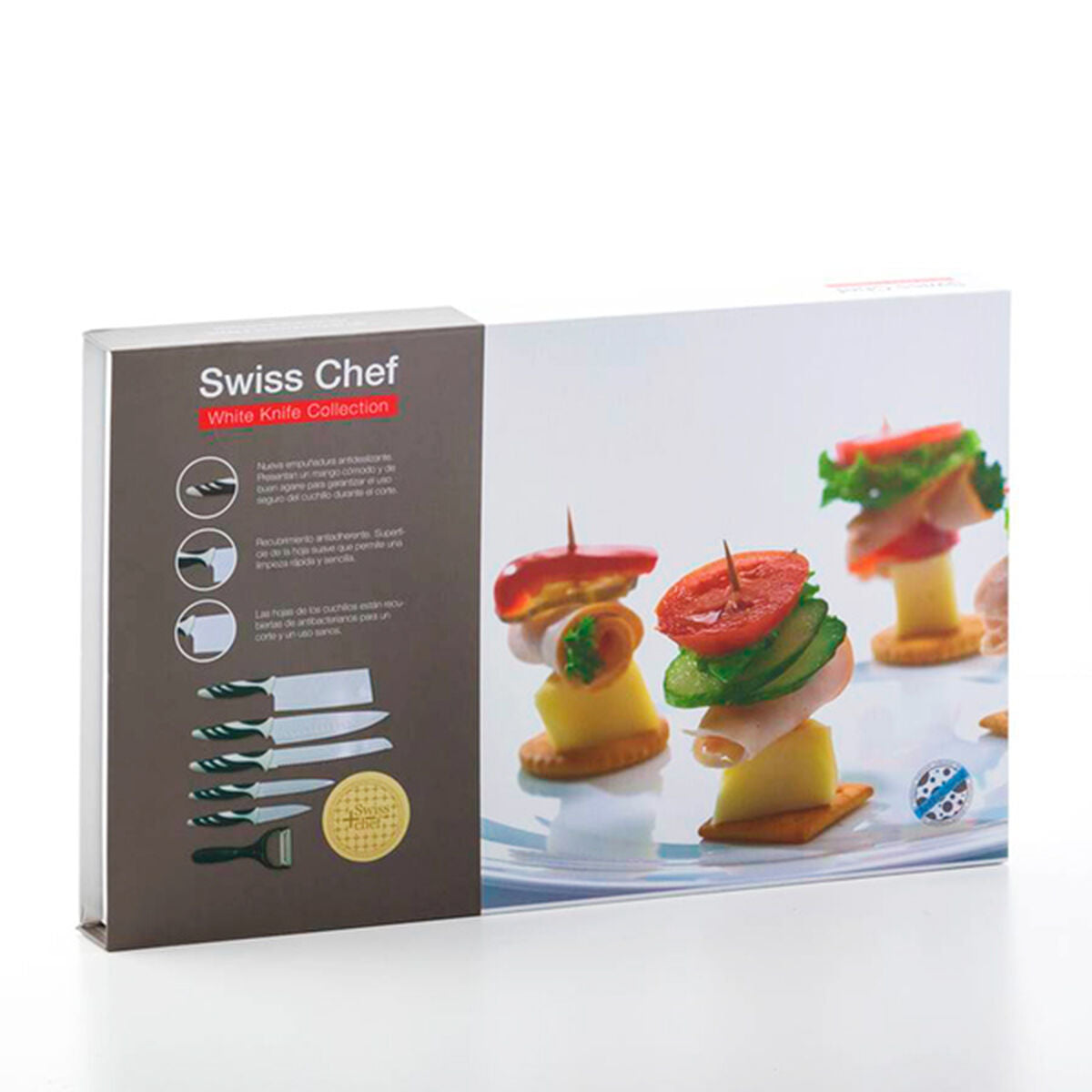 Zestaw noży Bravissima Kitchen Swiss Chef (6 szt.)