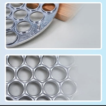 FORMA FOREMKA PIEROŻNICA DO PIEROGÓW USZEK RAVIOLI METALOWA 25 CM 37 SZTUK