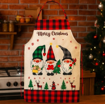 ŚWIĄTECZNY FARTUCH KUCHENNY FARTUSZEK NA ŚWIĘTA PREZENT BOŻE NARODZENIE.