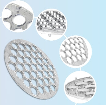 FORMA FOREMKA PIEROŻNICA DO PIEROGÓW USZEK RAVIOLI METALOWA 25 CM 37 SZTUK