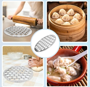 FORMA FOREMKA PIEROŻNICA DO PIEROGÓW USZEK RAVIOLI METALOWA 25 CM 37 SZTUK