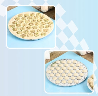 FORMA FOREMKA PIEROŻNICA DO PIEROGÓW USZEK RAVIOLI METALOWA 25 CM 37 SZTUK